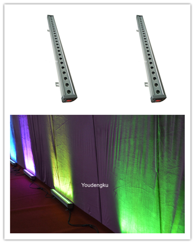 4 pcs IP65 알루미늄 dmx led 방수 벽 세탁기 24*10w 야외 4 1 rgbw led 벽 세탁기 무대 웨딩 바 빛